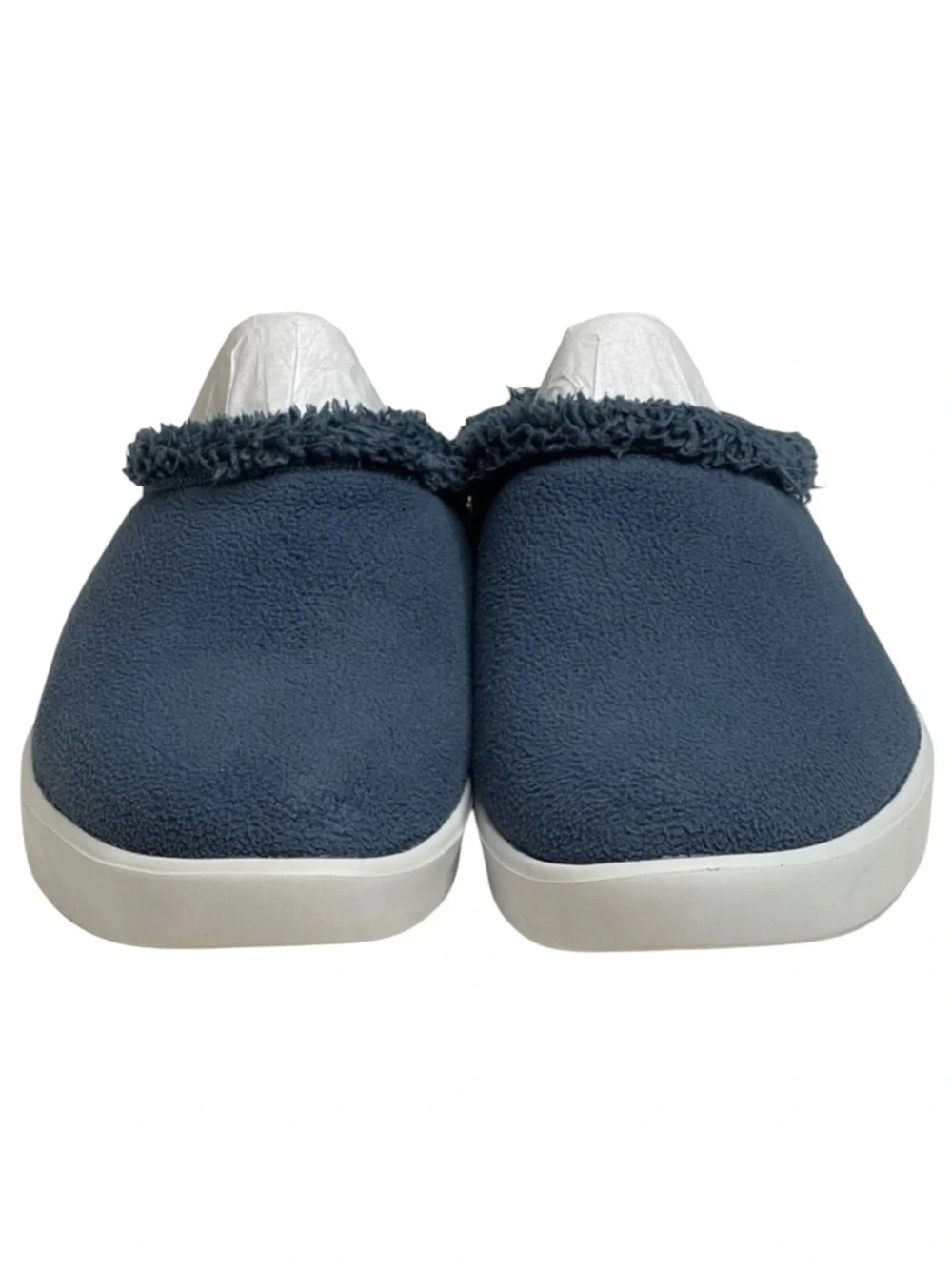OOFos 𖦹 OOcoozie Vegan Sherpa Fur Lined Slipper Mule 𖦹 Moroccan Blue 𖦹 12.5